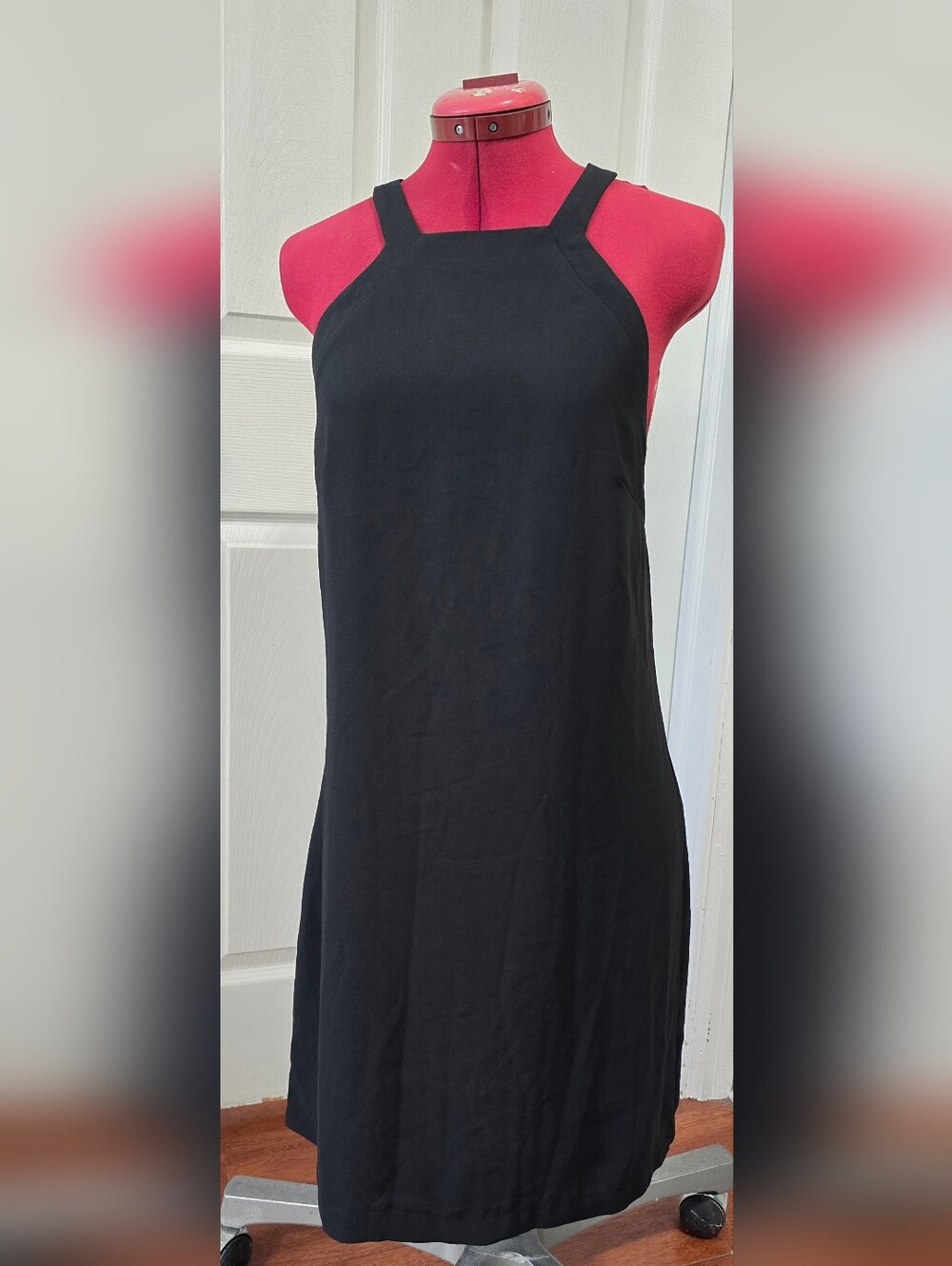 Mango Black Halter Neck Women’s Shift Dress With Open Back - Size 6